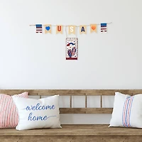 30.5" USA Summer Fun Welcome Patriotic Hanging Wall Decoration