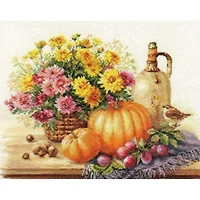 Alisa Still Life With Pumpkin Cross Stitch Kit