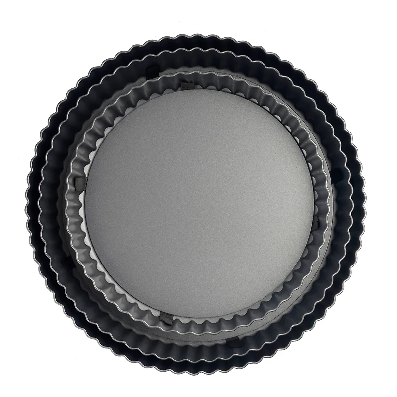 6 Packs: 3 ct. (18 total) Non-Stick Quiche & Tart Pan Set by Celebrate It®