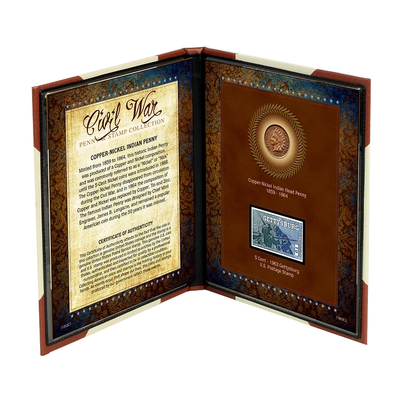 U.S. Civil War Penny & Stamp Collection