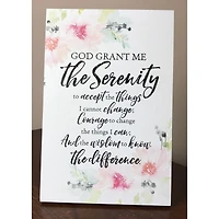 Lela & Ollie Serenity Prayer Plaque with Easel