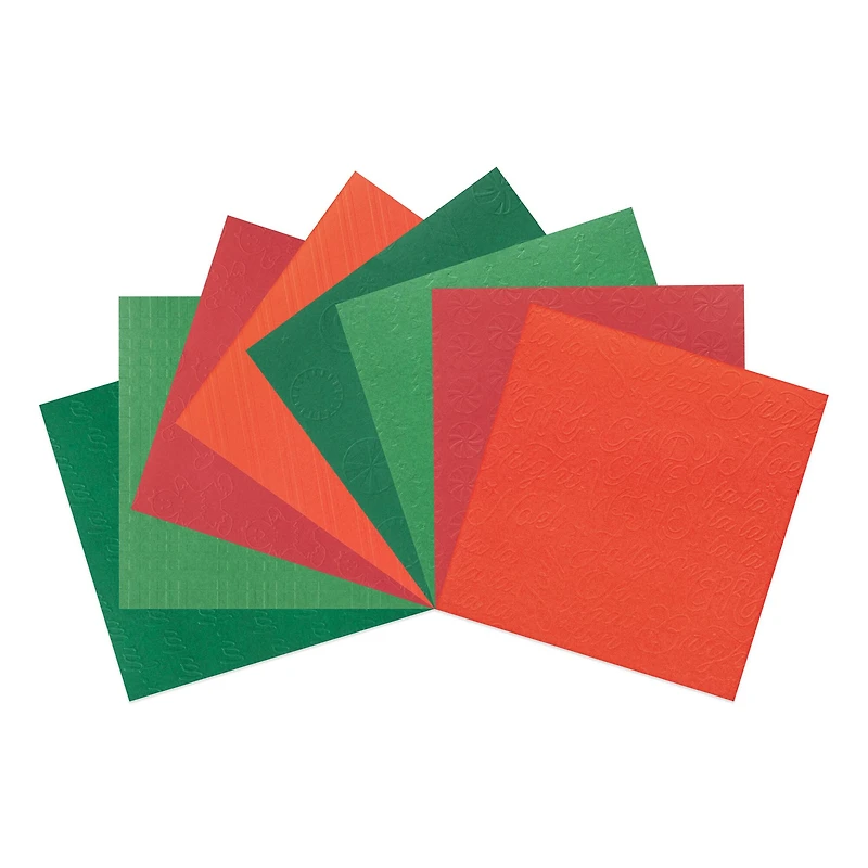 6" x 6" Christmas Embossed Paper Pad, 16 Sheets by Recollections™