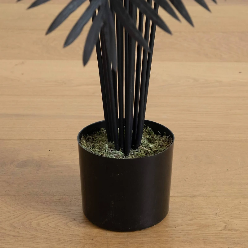 6ft. Artificial Halloween Black Paradise Palm Tree
