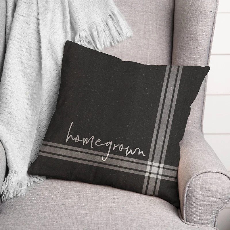 Home Grown Throw Pillow