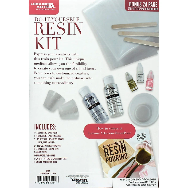 Leisure Arts® Blush Box Resin Pour Kit