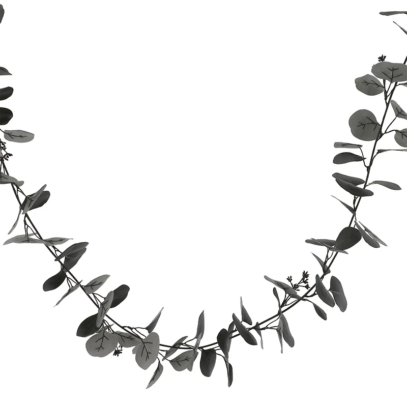 5ft. Black Eucalyptus Coiled Garland by Ashland®