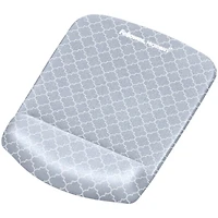 Fellowes PlushTouch™ Gray Lattice Mouse Pad Wrist Rest