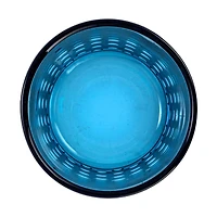 Hello Honey® 12oz. Blue Hobnail Drinking Glass