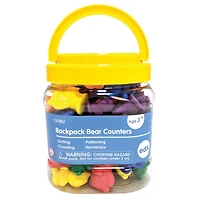 Edx Education® Assorted Backpack Bear Counters, 96ct.