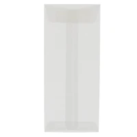 JAM Paper 5" x 11.5" Translucent Clear Vellum Envelopes, 25ct.