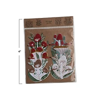 Hello Honey Printed Paper Mushroom Gift Toppers, 6ct.