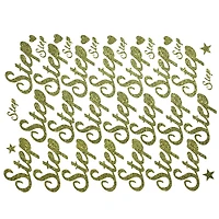 JAM Paper Step Gold Script Floral Adhesive