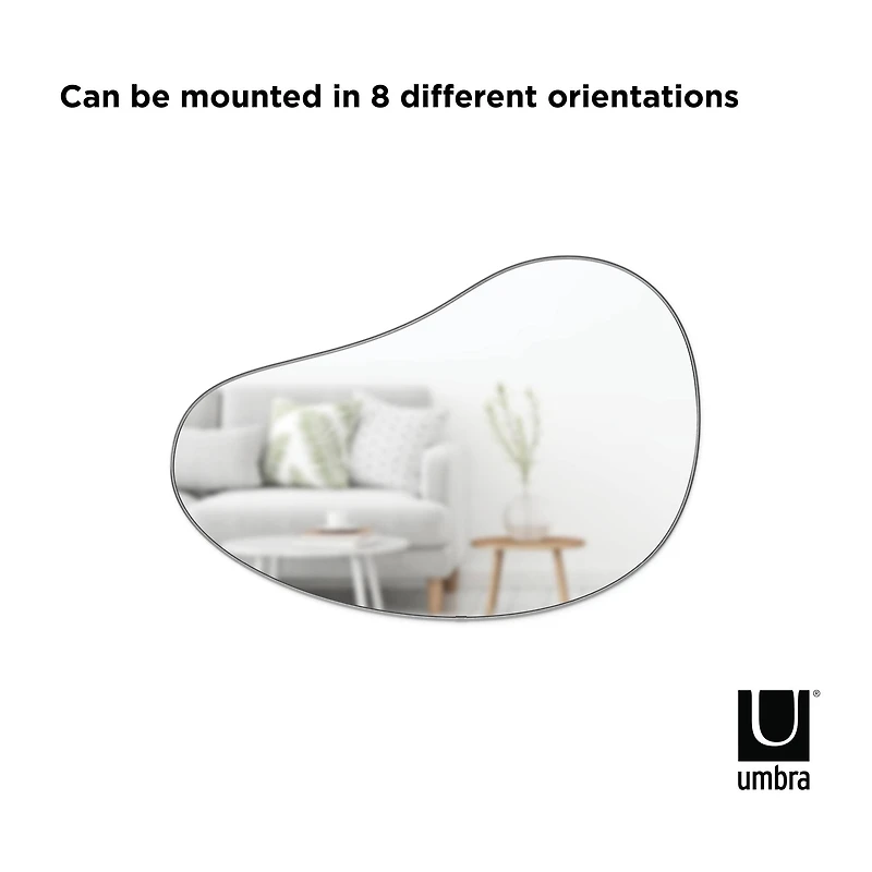 Umbra 36" Titanium Hubba Pebble Mirror