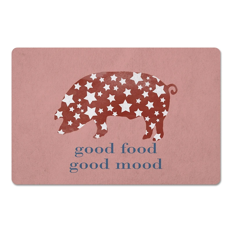 Designs Direct Good Mood Good Food Floor Mat