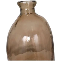 29" Brown Spanish Bottle Glass Vase