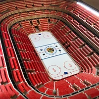 23" Chicago Blackhawks 25-Layer StadiumViews Lighted End Table