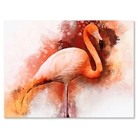 Designart - Portrait of Pink Flamingo II