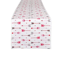 DII® 72" Hearts & Arrow Print Table Runner