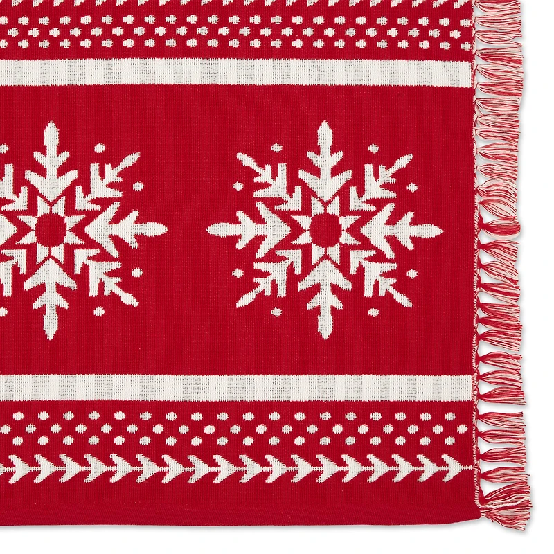 DII® Nordic Snowflake Stripe Jacquard Placemats, 4ct.