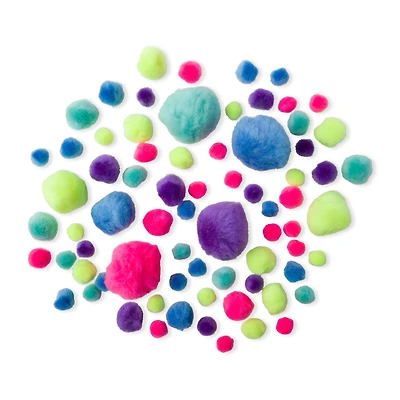 Neon Pom Poms by Creatology™