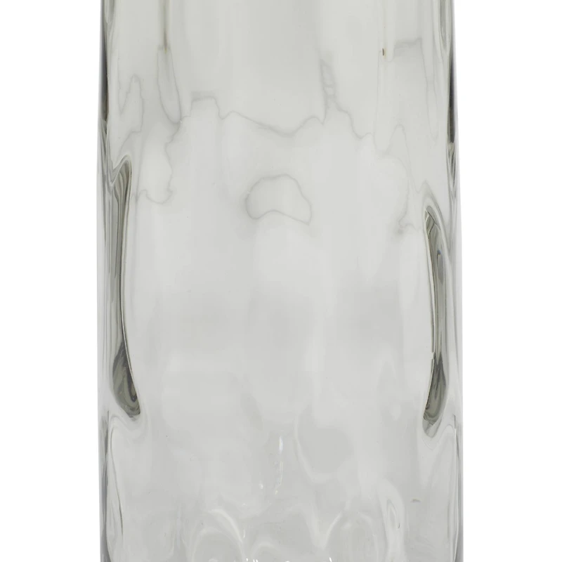 17" Gray Coastal Glass Vase