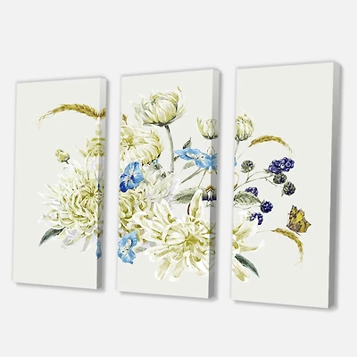 Designart - Vintage Bouquet With Chrysanthemums II