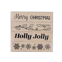 Holly Jolly Wood Stamp Set by Recollections™
