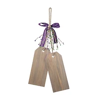 Glitzhome® 25.5" Happy Mardi Gras Day Wooden Bookmark Door Hanger