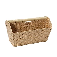 Household Essentials 16" Wide Cattail Woven Magazine Rack