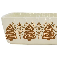 8" x 4.5" Gingerbread Tree Ceramic Baking Dish by Ashland®