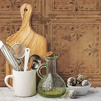 RoomMates Copper Tin Tile Peel & Stick Wallpaper