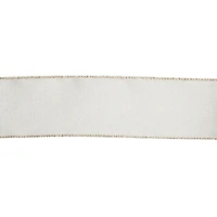 2.5" x 80ft. Cream Shimmer Wired Jumbo Ribbon by Celebrate It®