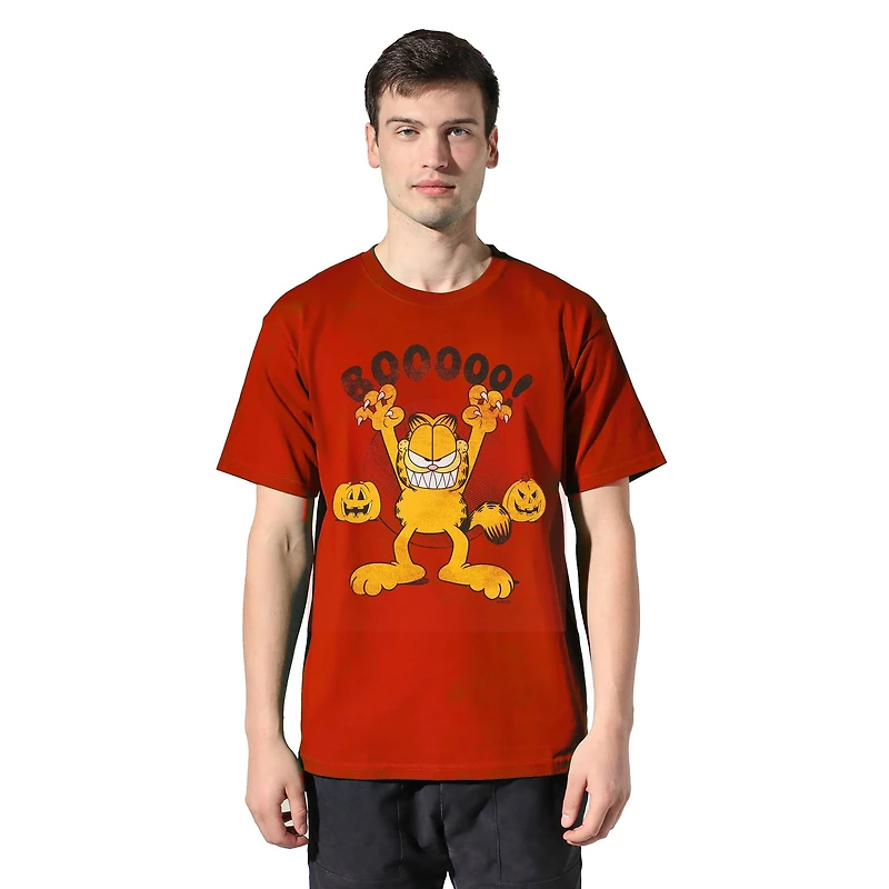 Garfield™ Orange Booooo! Adult Crew Neck T-Shirt
