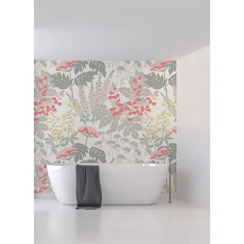 Katie Hunt Pink & Dove Gray Pink Paradise Wall Mural