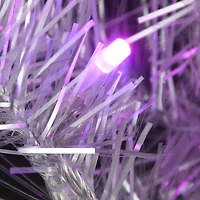 9ft. Pre-Lit Crystal Silver Metallic Garland