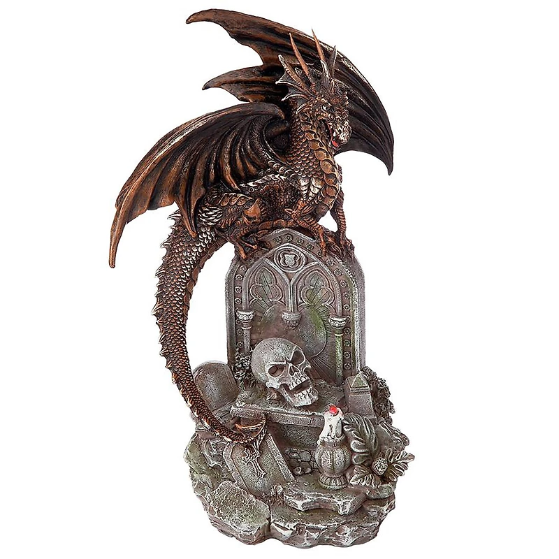 Design Toscano 13" Cruel Wing the Castle Graveyard Dragon Statue