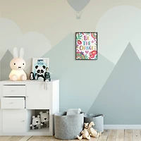 Stupell Industries Be The Change Rainbow Black Framed Wall Art