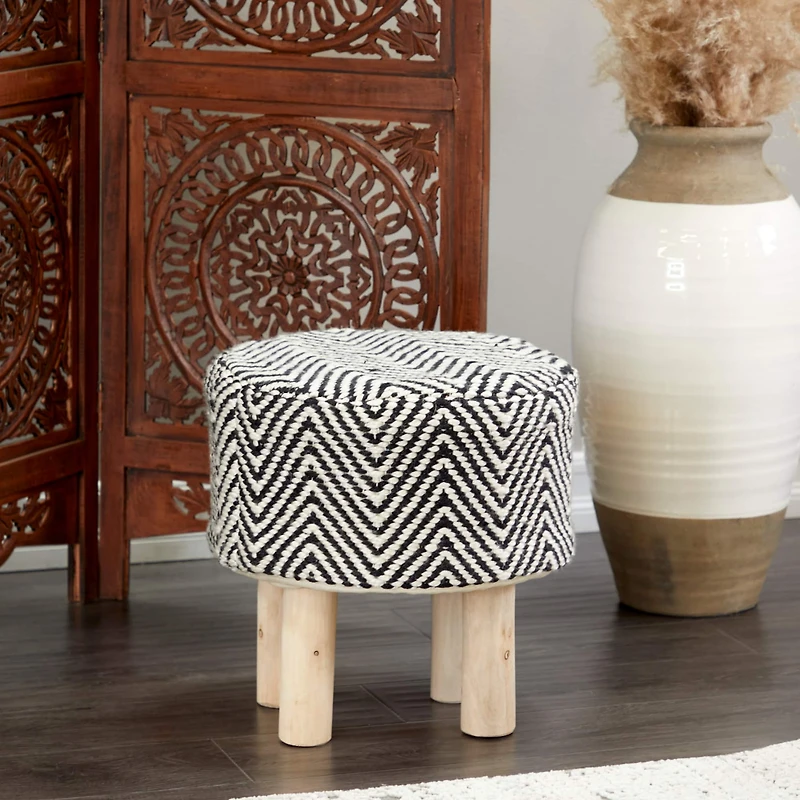 Wood Bohemian Stool