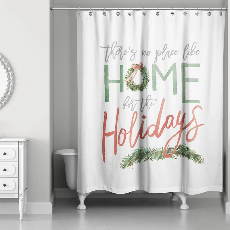 Home for the Holidays 71" x 74" Shower Curtain