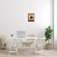 Stupell Industries Rodeo Safety Matches Cowboy Bucking Bronco Red Yellow in Frame Wall Art