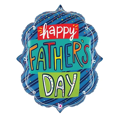 27" Father's Day Confetti Frame Foil Balloon
