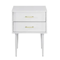 Walker Edison White Modern Nightstand