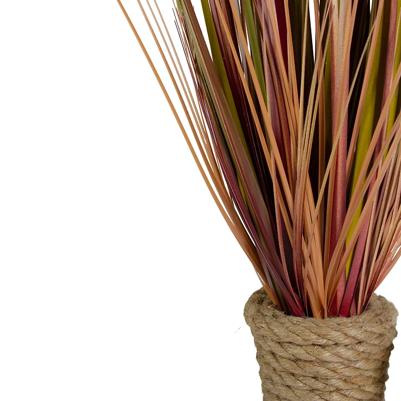 2.8ft. Red Grass Plant in Rope Pot
