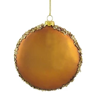 4" Joseph, Mary & Baby Jesus Glass Disc Ornament