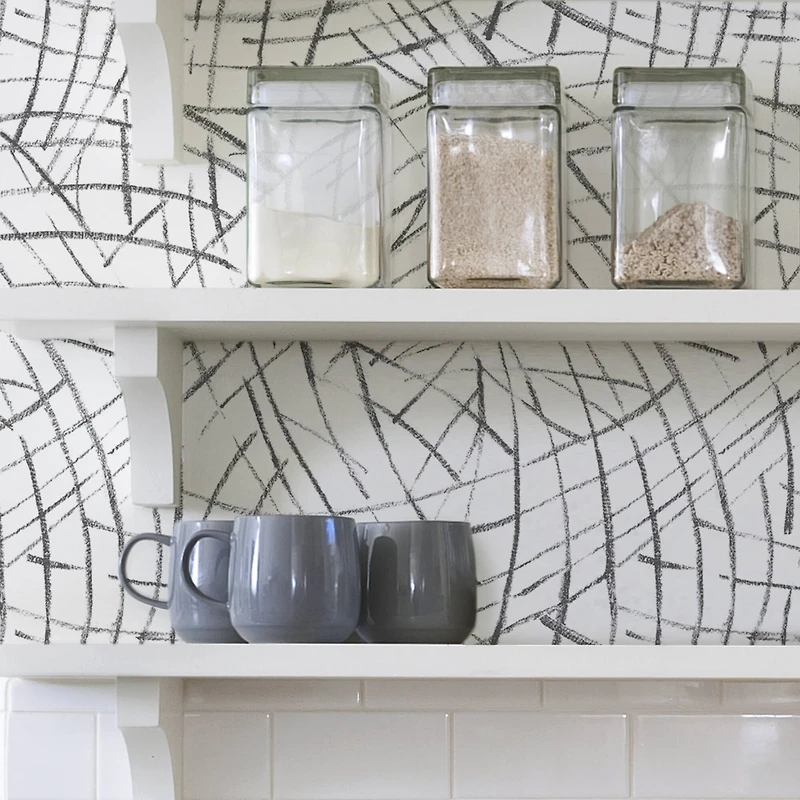 NuWallpaper Black Imprint Peel & Stick Wallpaper