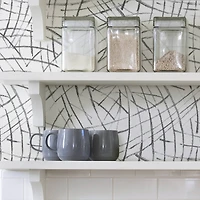 NuWallpaper Black Imprint Peel & Stick Wallpaper