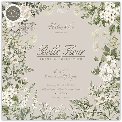 Craft Consortium Belle Fleur Double-Sided Paper Pad, 6" x 6"