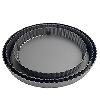 6 Packs: 3 ct. (18 total) Non-Stick Quiche & Tart Pan Set by Celebrate It®