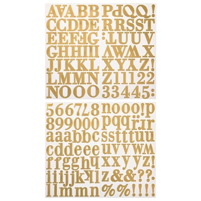 Gold Foil Alphabet Stickers by Recollections™