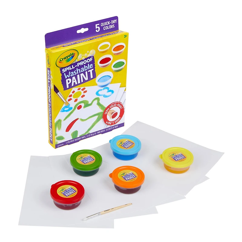 Crayola® Spill-Proof Washable Paint Kits, 2ct.